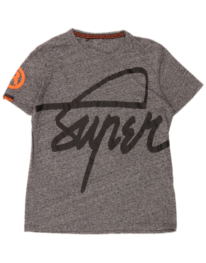 Tricou grafic pentru bărbați SUPERDRY Top 2XL gri cu pete