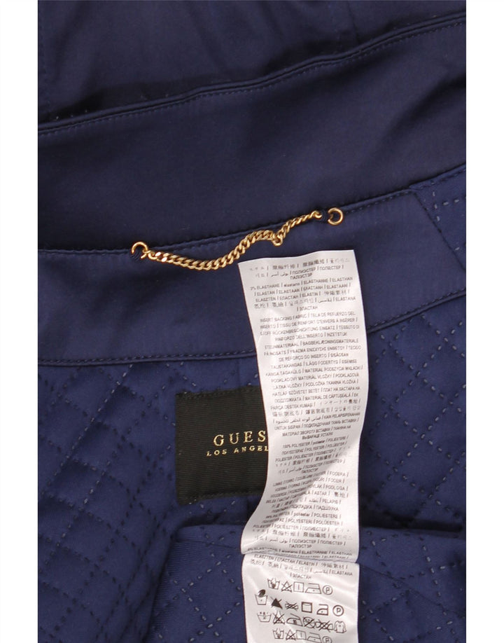 Jachetă parka supradimensionată pentru femei GUESS UK 12 Medium Bleumarin