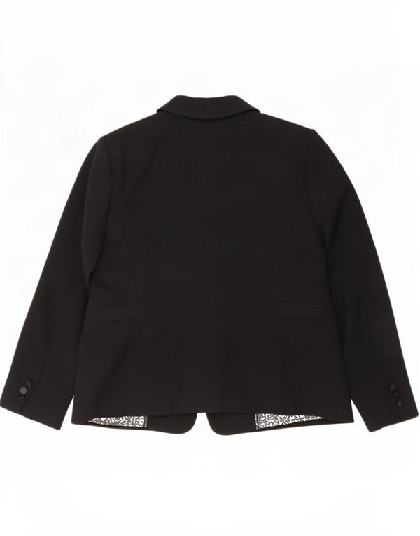 Jachetă pentru femei Marks & Spencer cu 1 nasture, UK 20 2XL, poliester negru