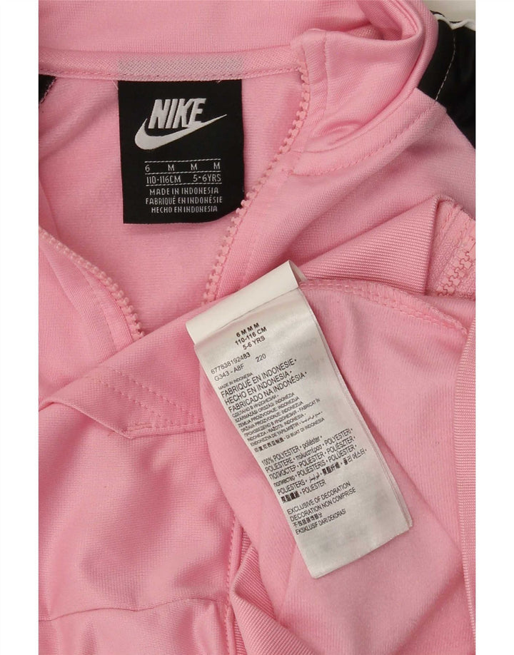 Jachetă de trening pentru fete Nike 5-6 ani Roz mediu Poliester bloc de culoare