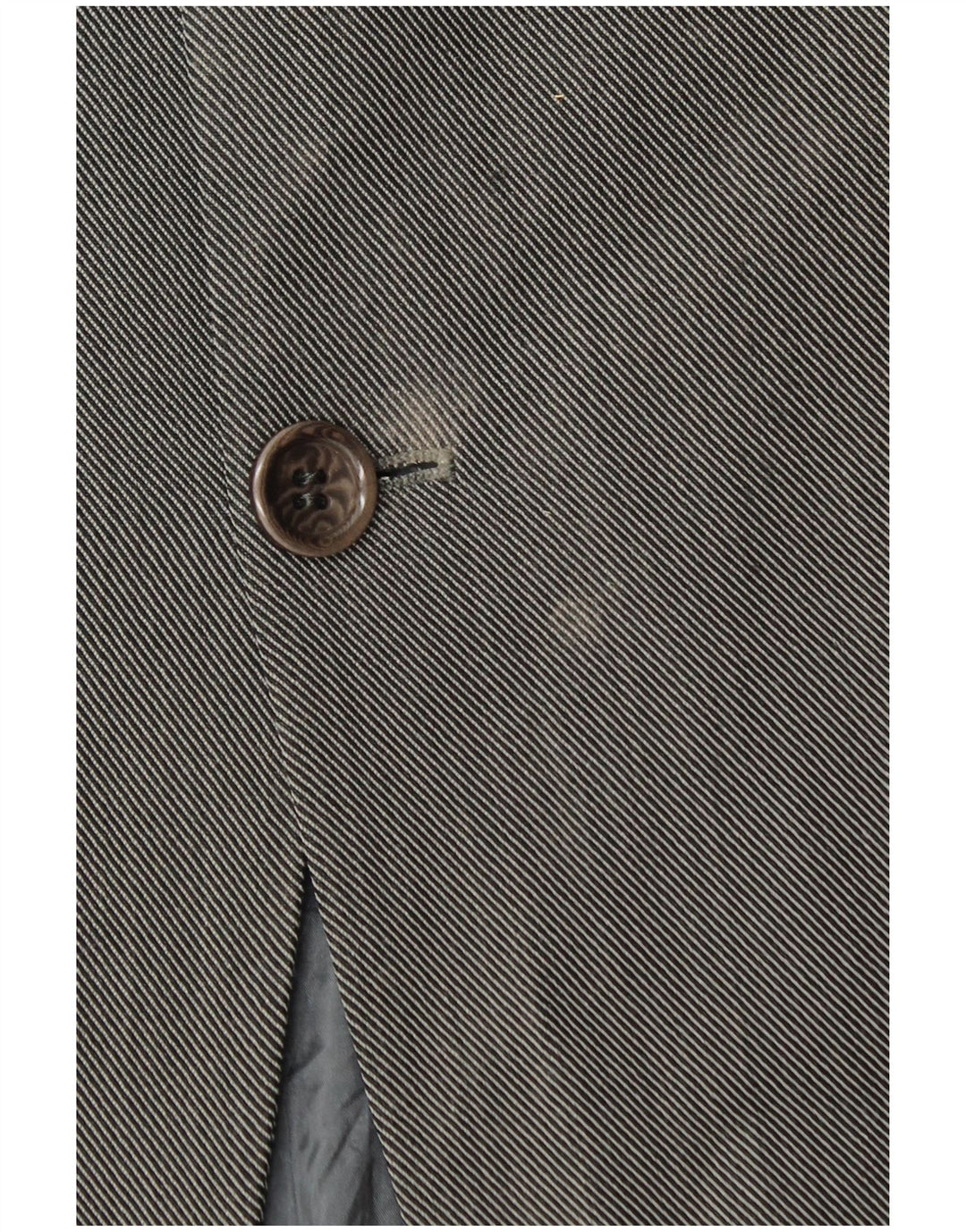 Armani Collezioni Jachetă pentru bărbați cu 3 nasturi IT 50 Lână gri mediu