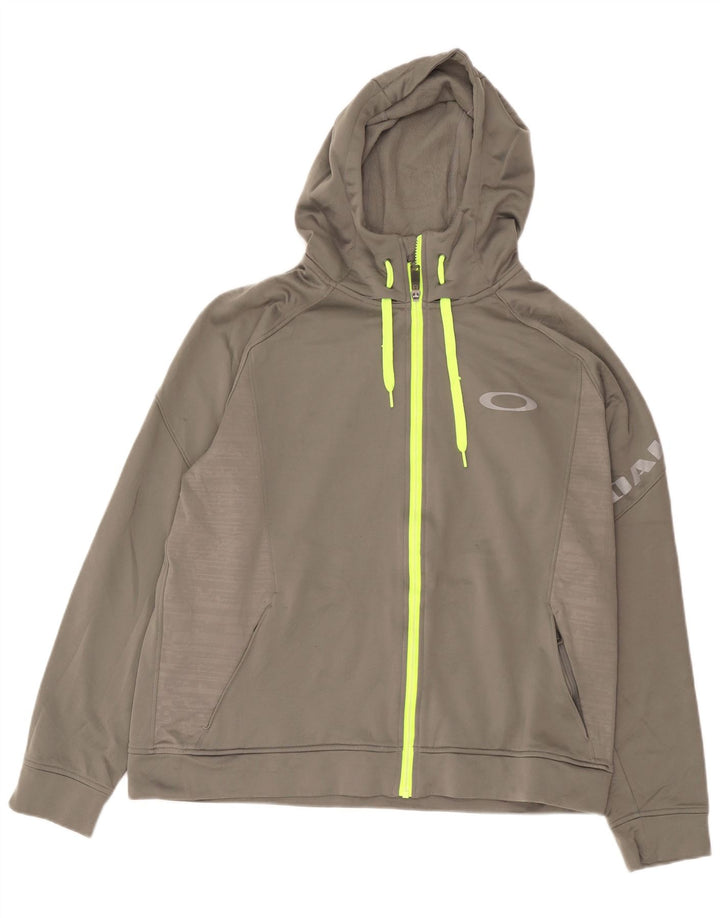 Pulover Oakley Graphic Zip pentru bărbați, XL, gri