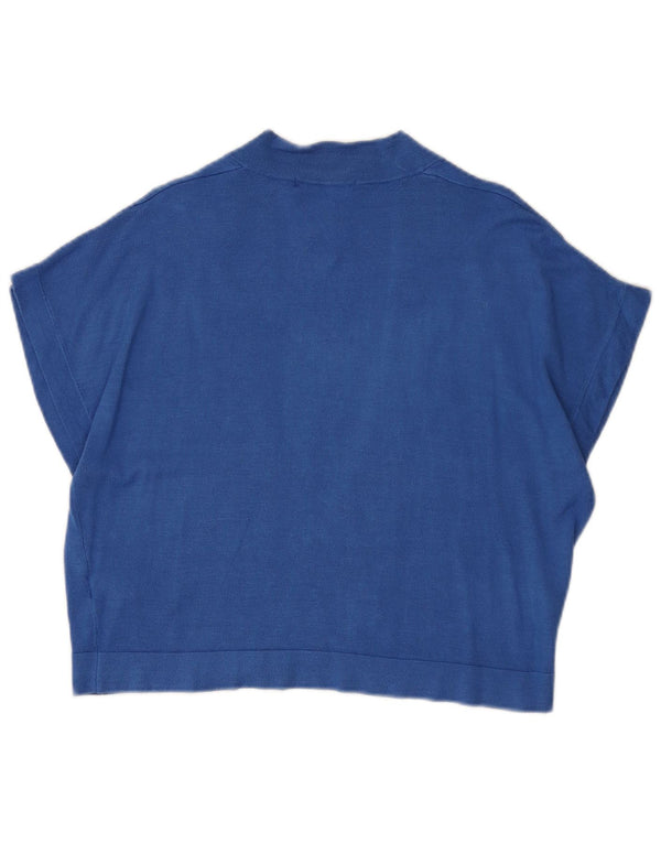 Pulover cardigan cu mânecă scurtă pentru femei Marks & Spencer UK 14 Medium Blue