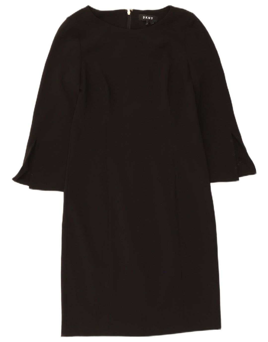 Rochie Dkny pentru femei cu mâneci 3/4 US 2 XS poliester negru
