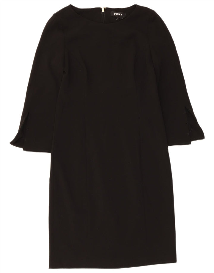 Rochie Dkny pentru femei cu mâneci 3/4 US 2 XS poliester negru