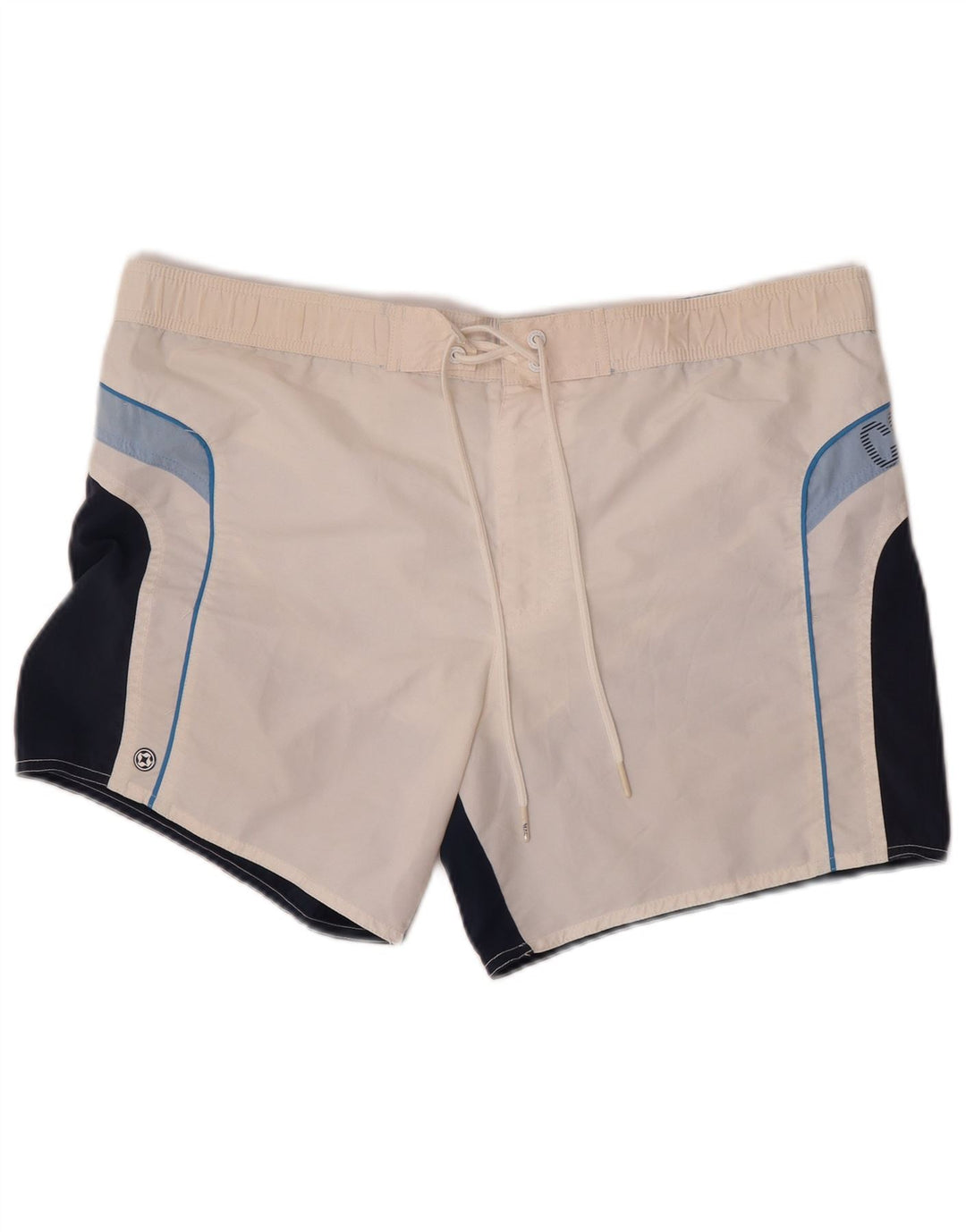 Pantaloni scurți de înot grafic pentru bărbați Colmar IT 50, mari, alb, poliamidă color bloc