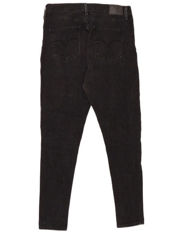 Levi's Womens 720 High Rise Super Skinny Jeans W31 L30 Black Cotton