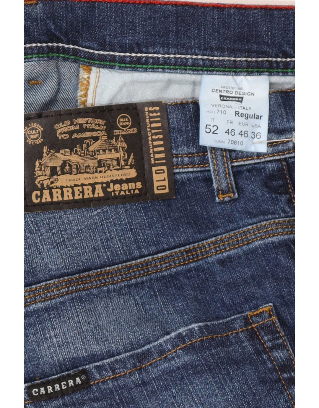 Blugi drepti pentru bărbați Carrera 710 Regular W36 L34 Bumbac albastru