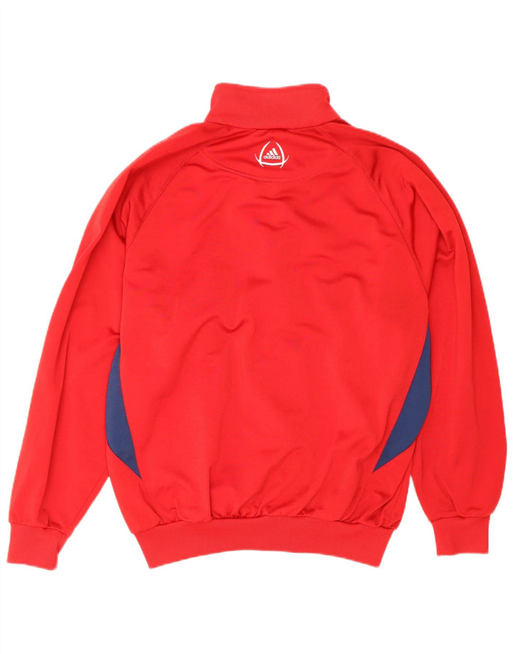 Jachetă de trening pentru băieți Adidas 13-14 ani Poliester color bloc roșu