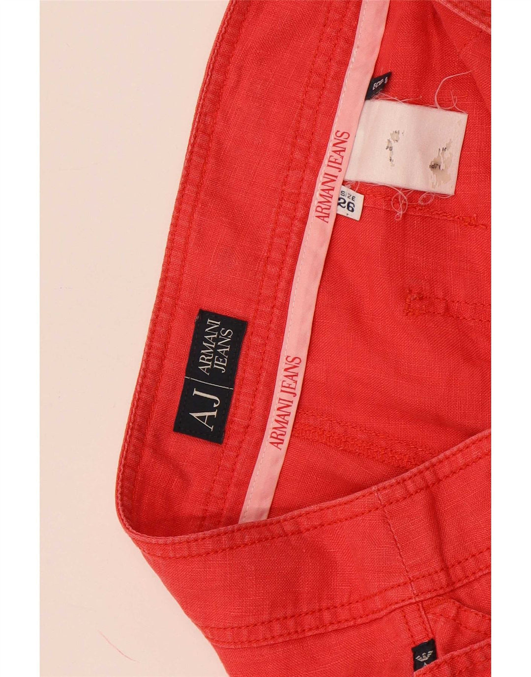 Pantaloni scurti cargo Armani W26 Small Red