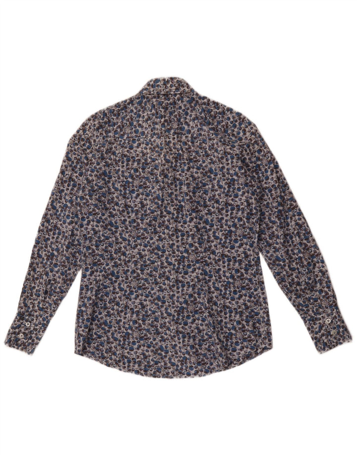Cămașă Fred Perry pentru femei UK 14 Medium Blue Floral Bumbac