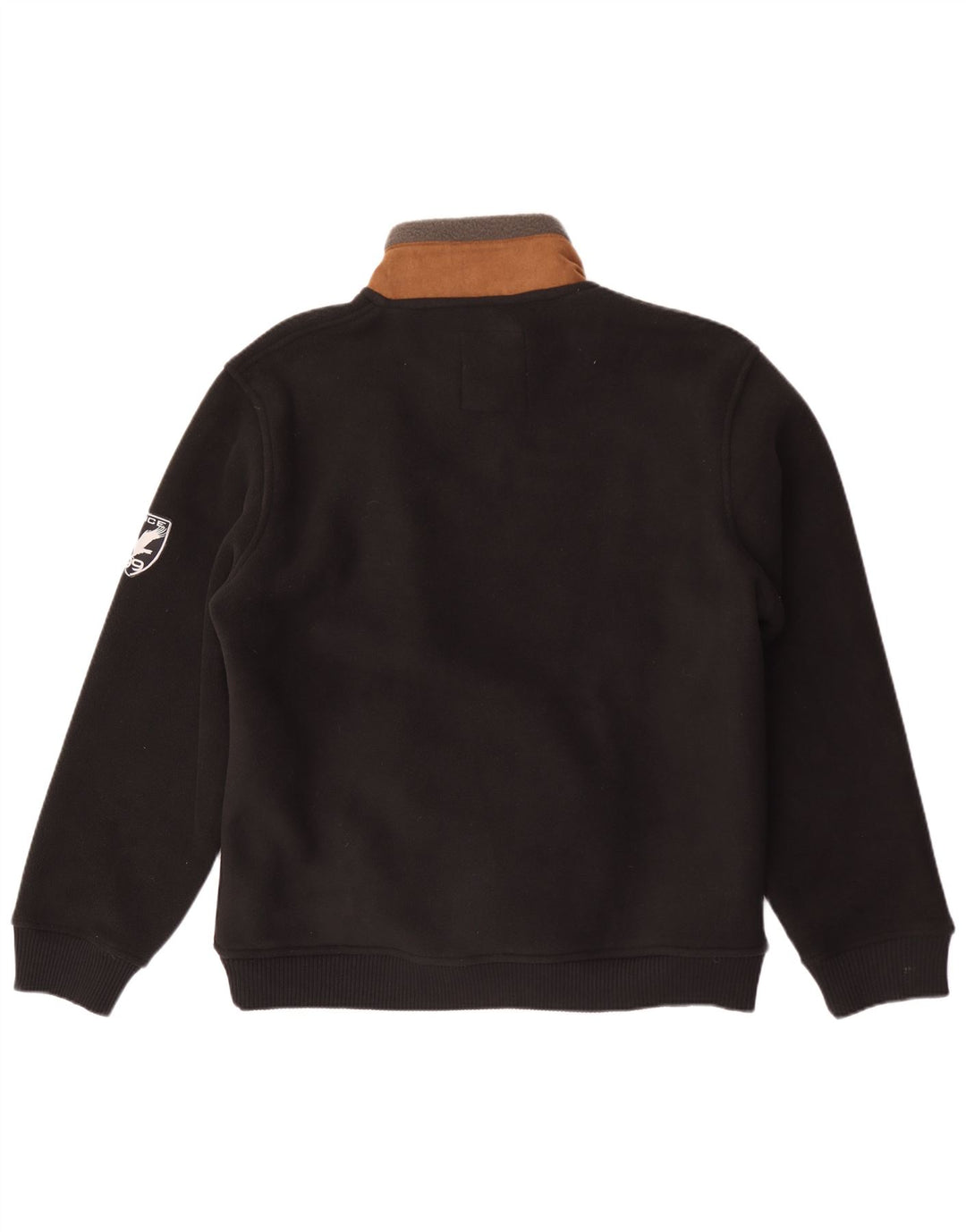 Jachetă fleece pentru bărbați Atlas pentru bărbați, mare, negru, poliester color bloc