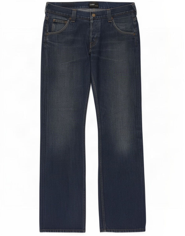 Lee Mens Flint Regular Fit Bootcut Jeans W34 L34 Blue Cotton