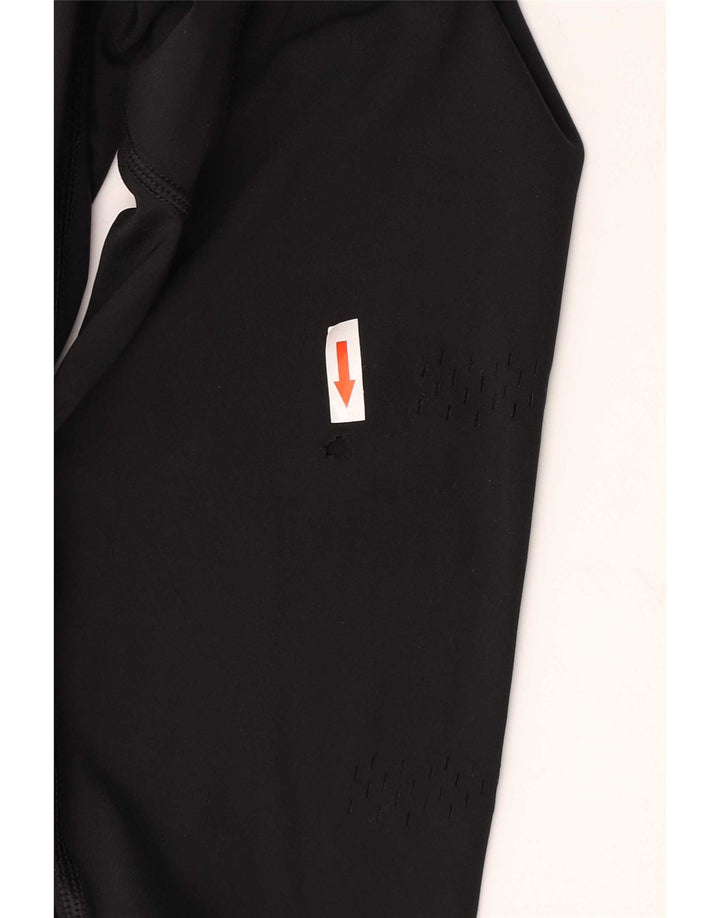 Jambiere Reebok pentru femei cu talie înaltă, nailon mic negru