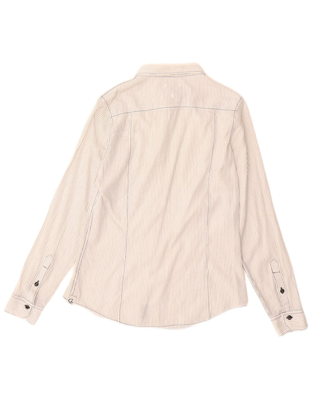 Cămașă cu grafică G-Star pentru femei UK 14, bumbac cu dungi alb medii