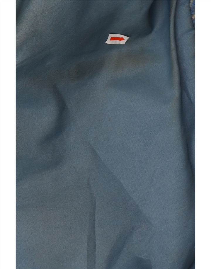 VINTAGE Jachetă de vânt pentru femei, cu ajustare largă, UK 16, mare, albastră Fair Isle