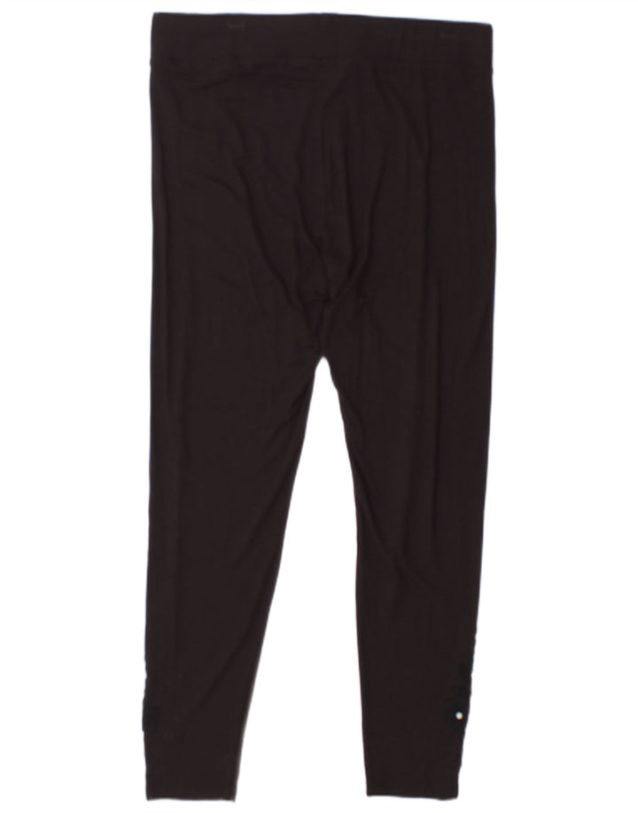 MARKS & SPENCER Leggings pentru femei UK 16 Large Black Viscose