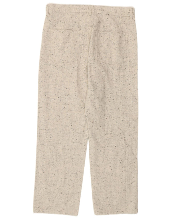 Pantaloni chino drepți Cos pentru femei L30 L26 bumbac cu pete bej
