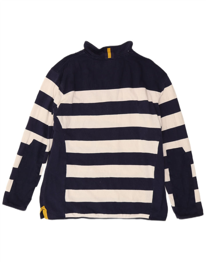 Pulover pentru bărbați Joules, cu fermoar, cu gât, 2XL, bleumarin, cu dungi