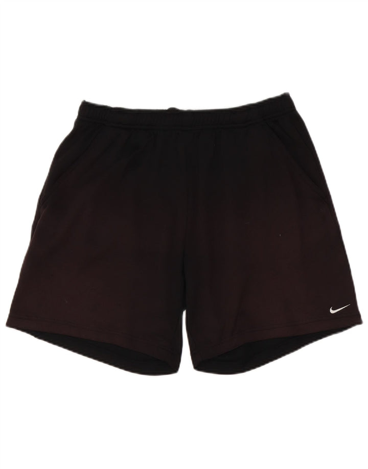 Pantaloni scurți sport Nike pentru bărbați, poliester mediu negru