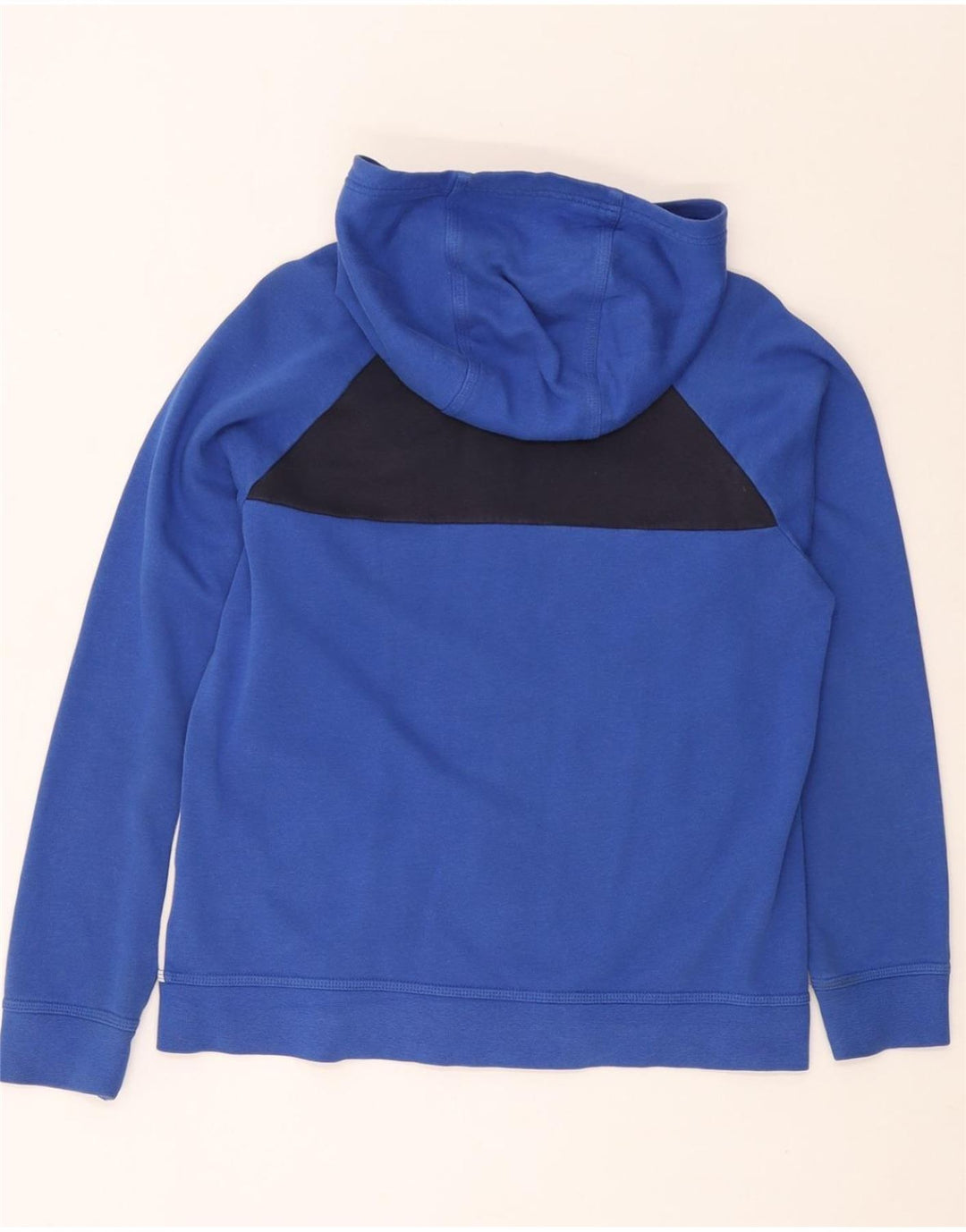 Pulover NIKE pentru băieți, cu fermoar, 13-14 ani, XL, albastru, bumbac color bloc