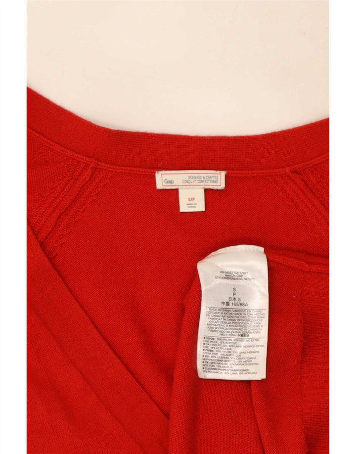 Pulover cardigan supradimensionat pentru femei Gap UK 10 Small Red Nylon