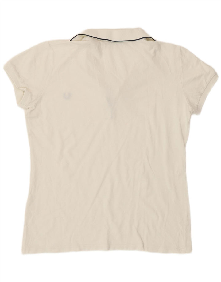 Tricou polo Fred Perry pentru femei UK 20 2XL Alb