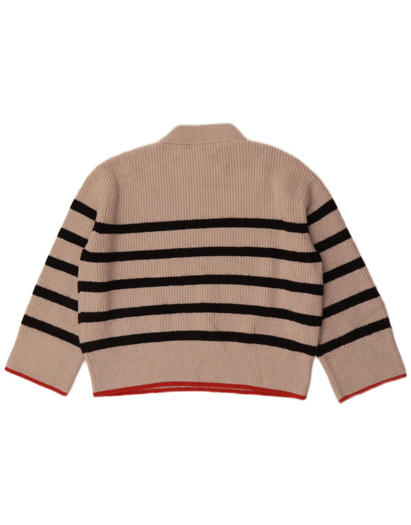 Pulover oversized cu gât țestoasă pentru femei Zara UK 10 Mic Bej