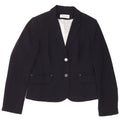 CALVIN KLEIN Jachetă Blazer pentru femei cu 2 nasturi UK 14 Medium Bleumarin