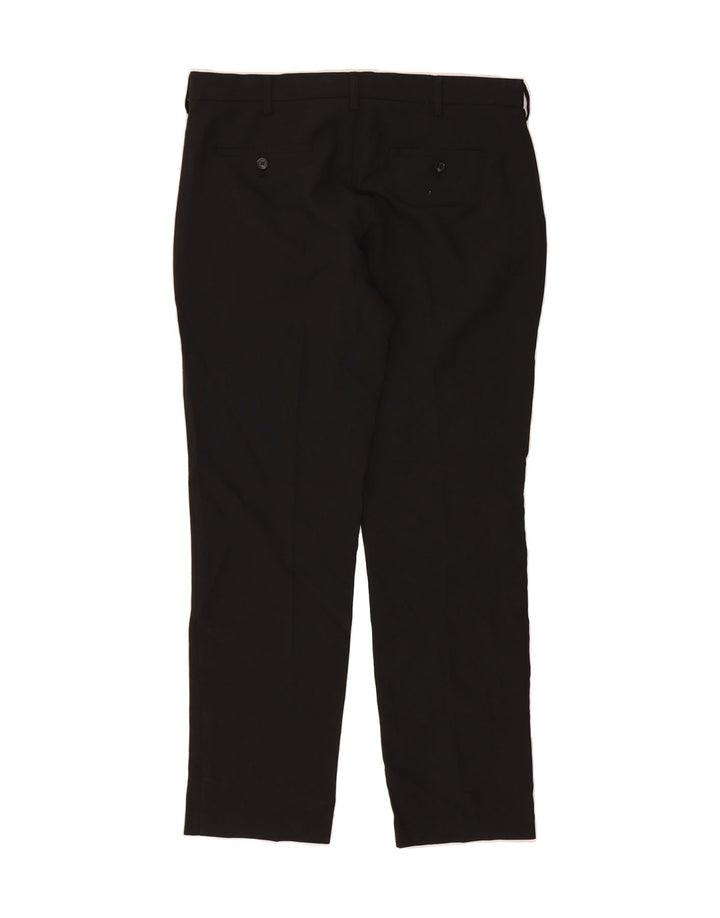 IZOD Mens Slim Suit Trousers W36 L32 Black Polyester Vintage Izod and Second-Hand Izod from Messina Hembry 