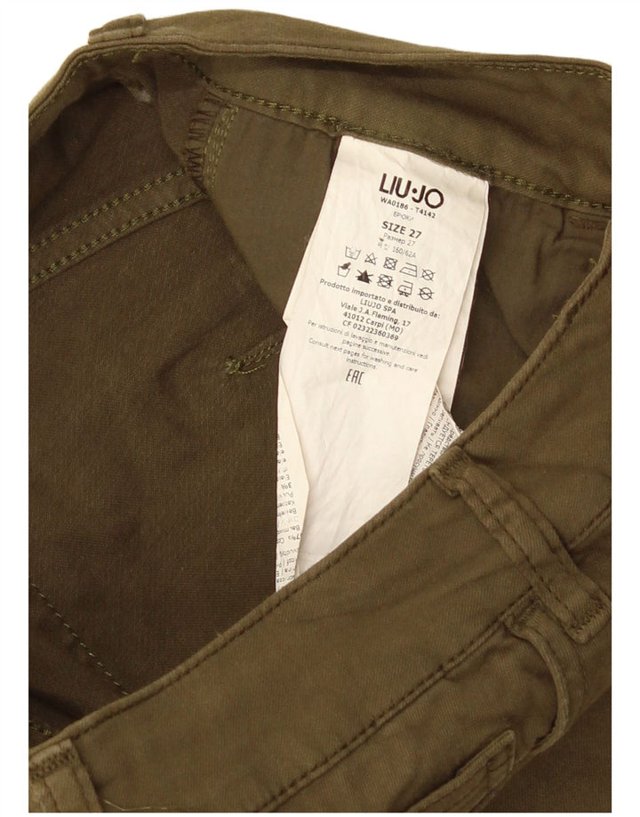 Blugi slim pentru femei Liu Jo L27 L25 bumbac kaki