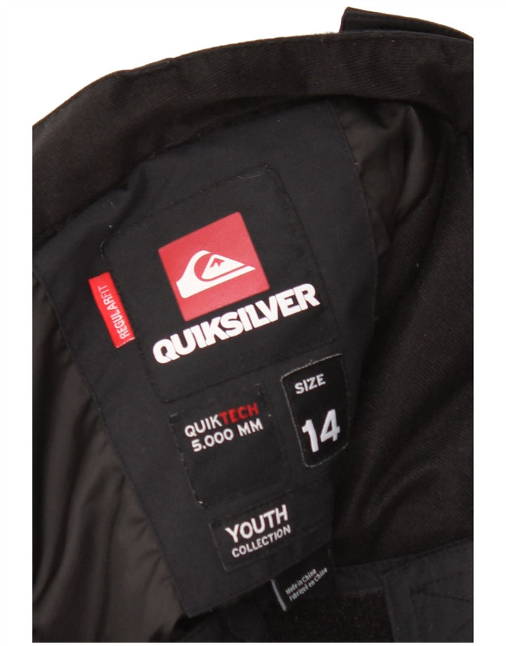 Pantaloni de schi Quiksilver pentru baieti 13-14 ani poliamida neagra