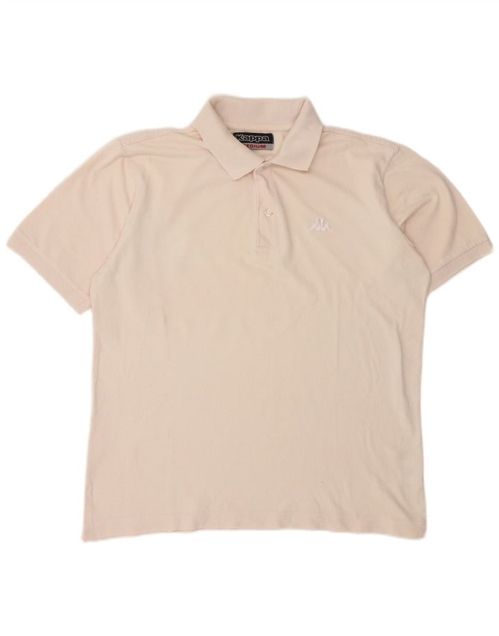 KAPPA Mens Polo Shirt Medium Beige Cotton