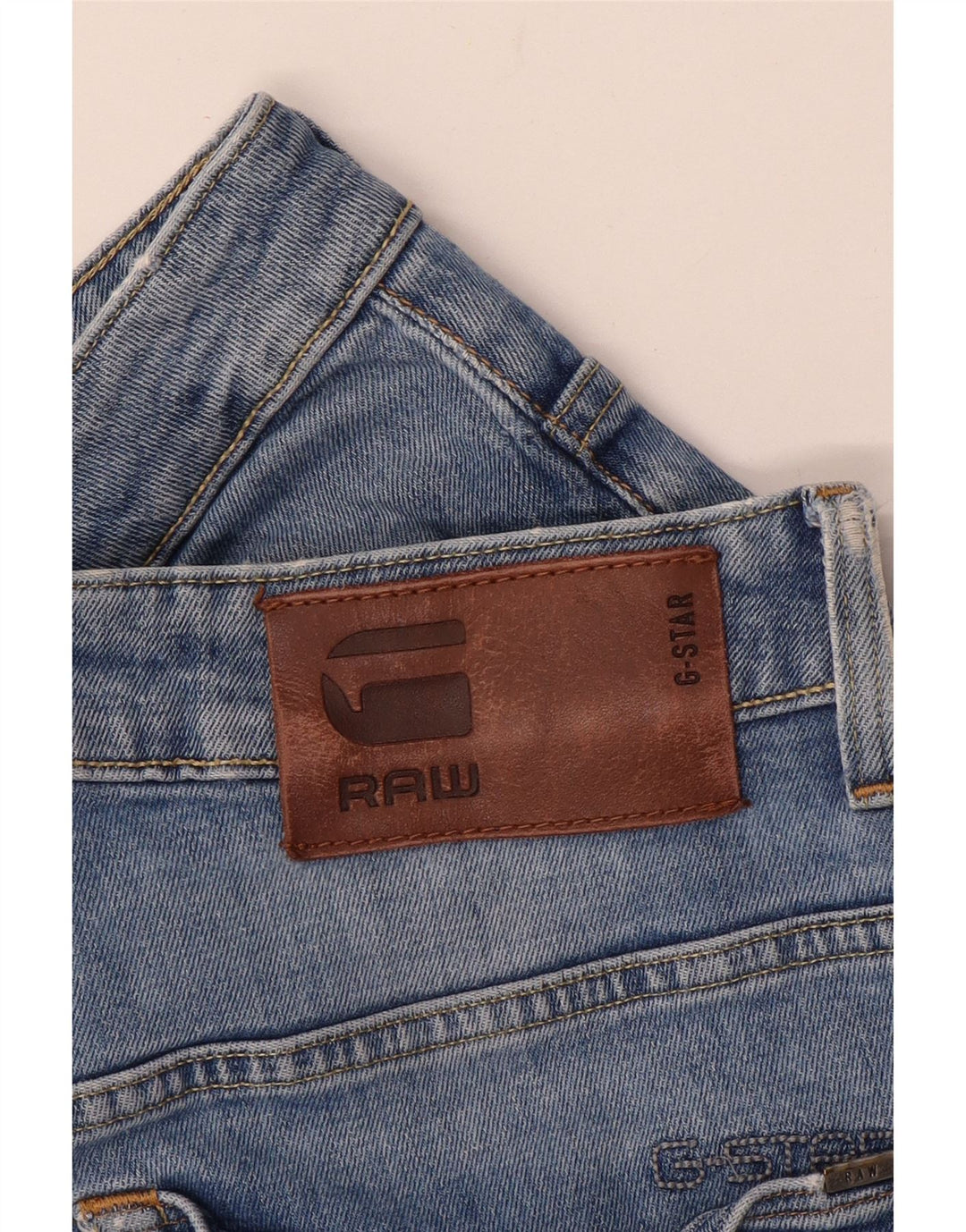 Blugi G-Star 3301 Slim pentru bărbați W32 L34 Albastru