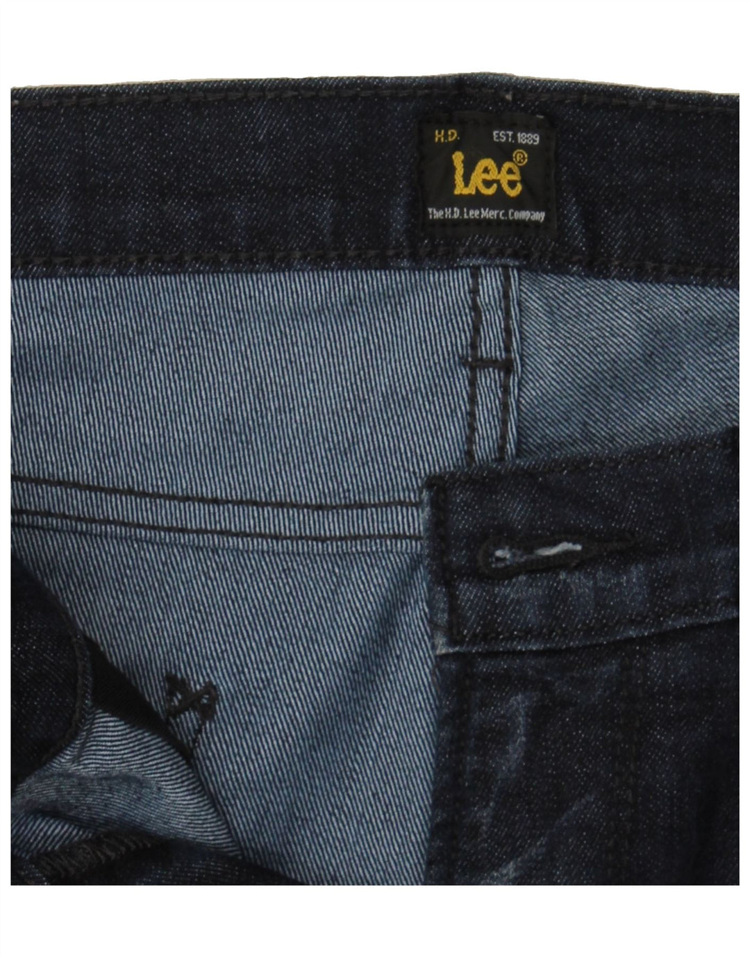 LEE Womens Luke Slim Jeans W33 L28 Navy Blue Cotton Vintage Lee and Second-Hand Lee from Messina Hembry 