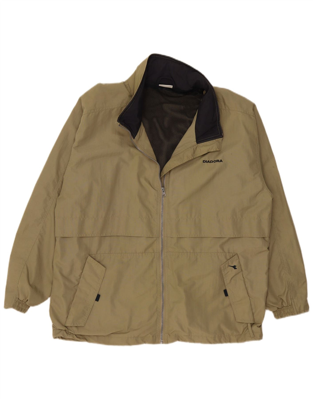 DIADORA Jachetă de ploaie pentru bărbați UK 42 XL Kaki Poliamidă