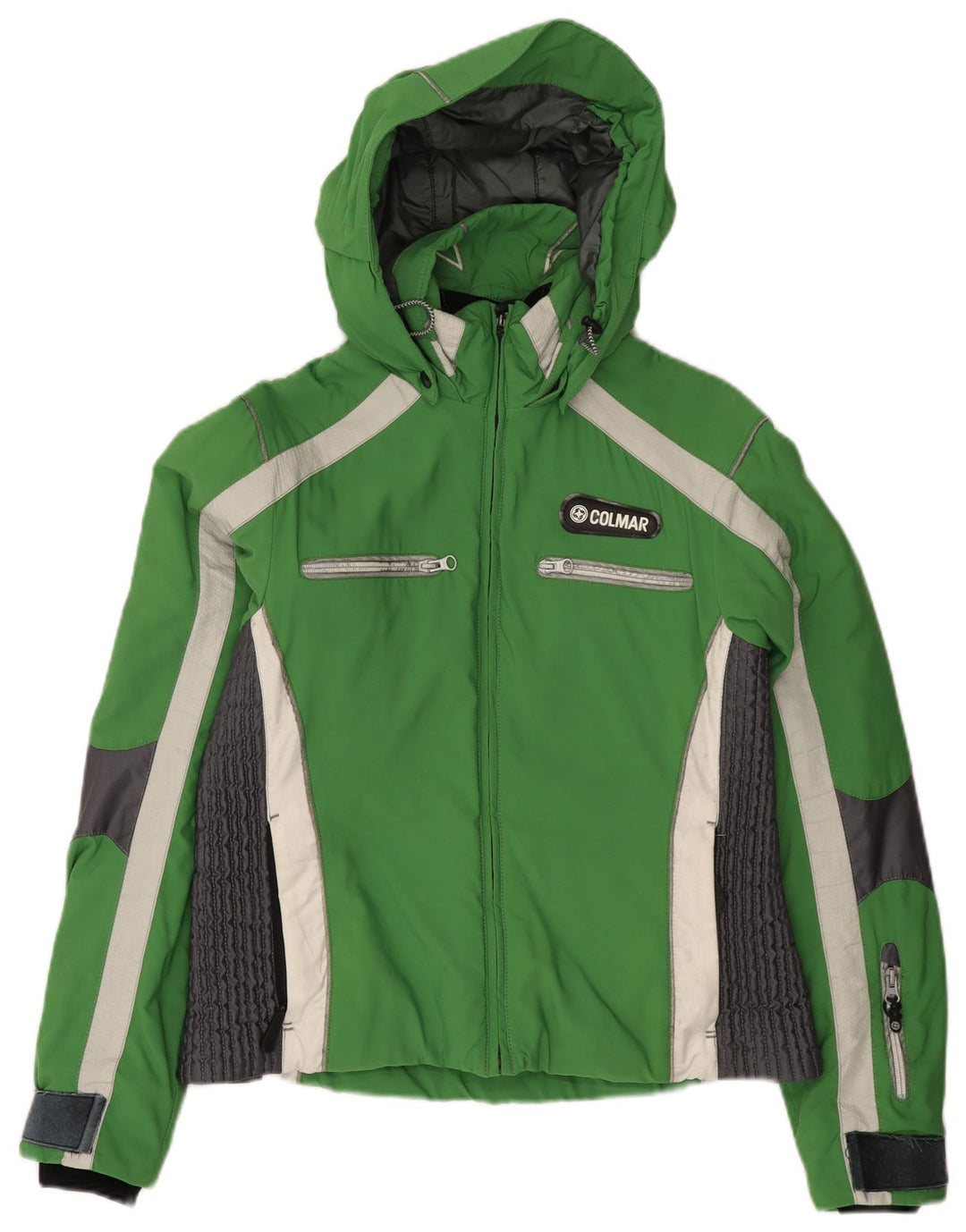Jachetă de schi cu glugă Colmar pentru femei IT 46 Large Green Colorblock