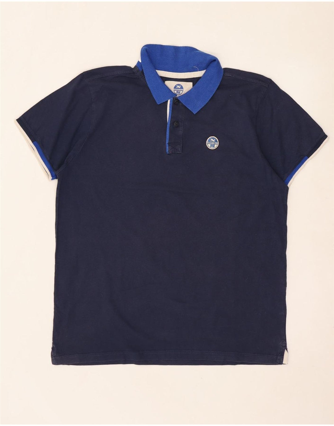 Cămașă polo cu grafică North Sails pentru bărbați, XL, bleumarin, color block