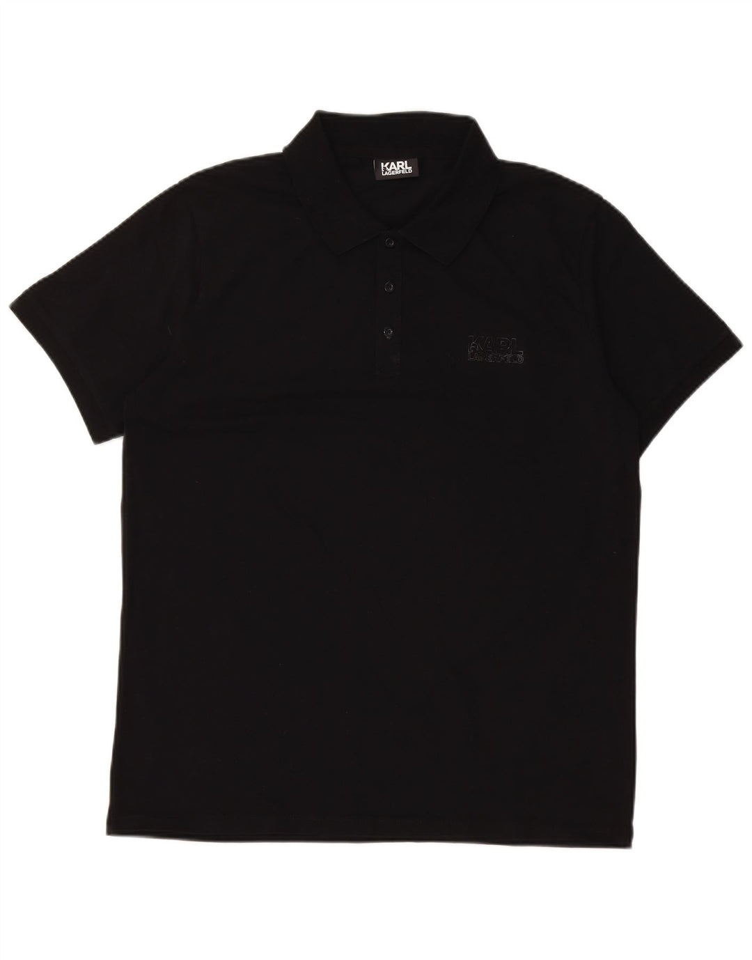 Tricou polo bărbați Karl Lagerfeld mare negru