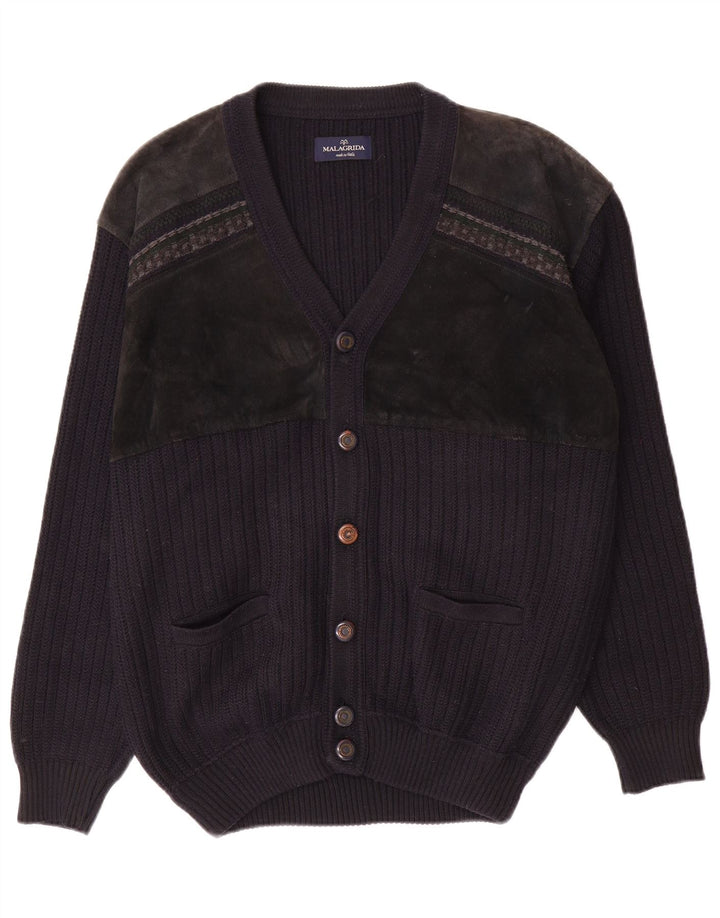 Pulover cardigan pentru bărbați Malagrida, mare, bleumarin