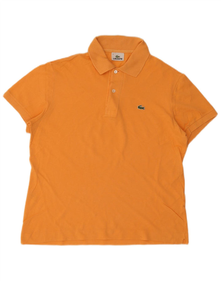 Tricou polo Lacoste pentru bărbați mărimea 4 bumbac portocaliu mediu