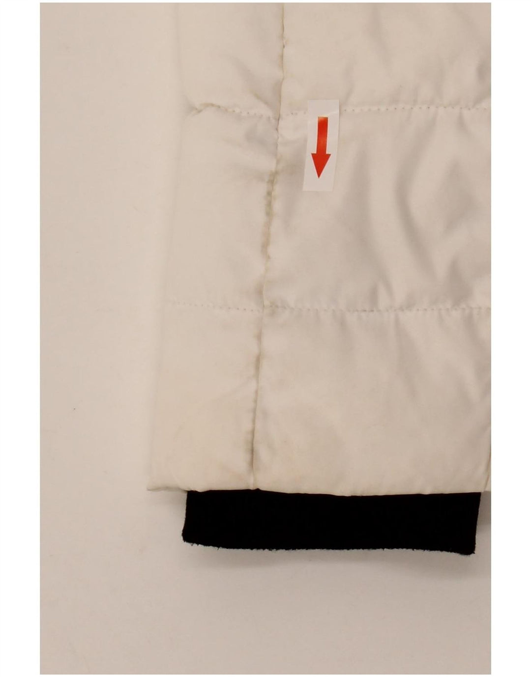 Jachetă căptușită cu glugă Superdry pentru femei UK 14, mare, alb, poliester