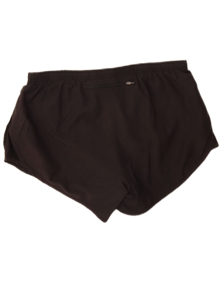Pantaloni scurti sport NIKE Dri Fit pentru femei UK 14, mari, negru, poliester