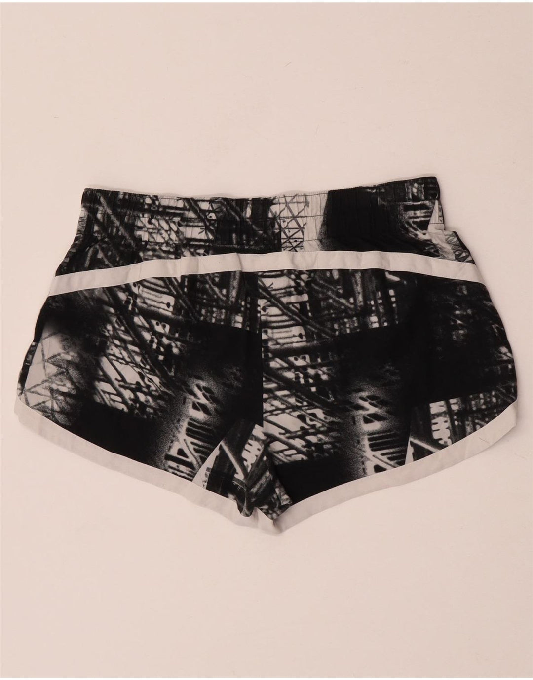 Pantaloni scurti sport Gap pentru femei UK 14 Medium Black Geometric Poliester