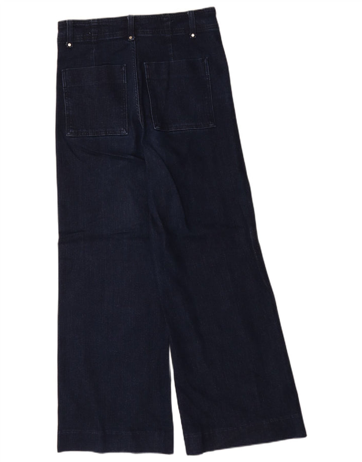Blugi pentru femei Zara cu picioare largi EU 40 Medium W30 L30 Bleumarin