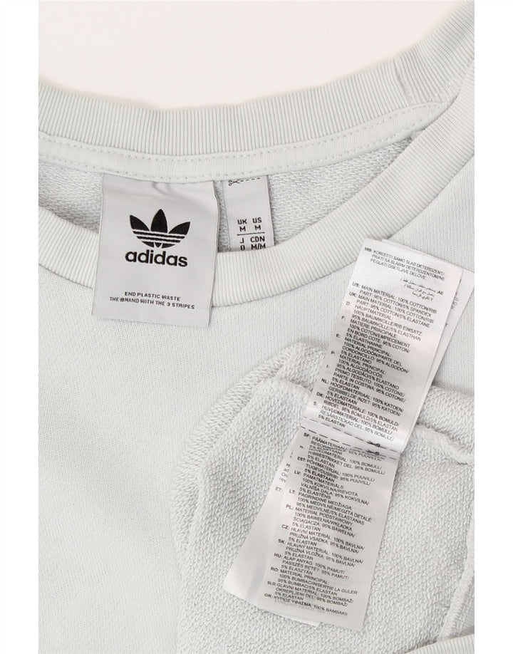 Pulover Adidas pentru bărbați, bumbac albastru mediu