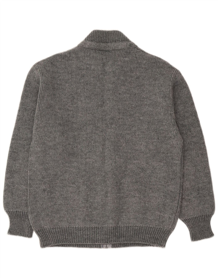 Pulover cardigan pentru bărbați Gordon, lână mică, gri