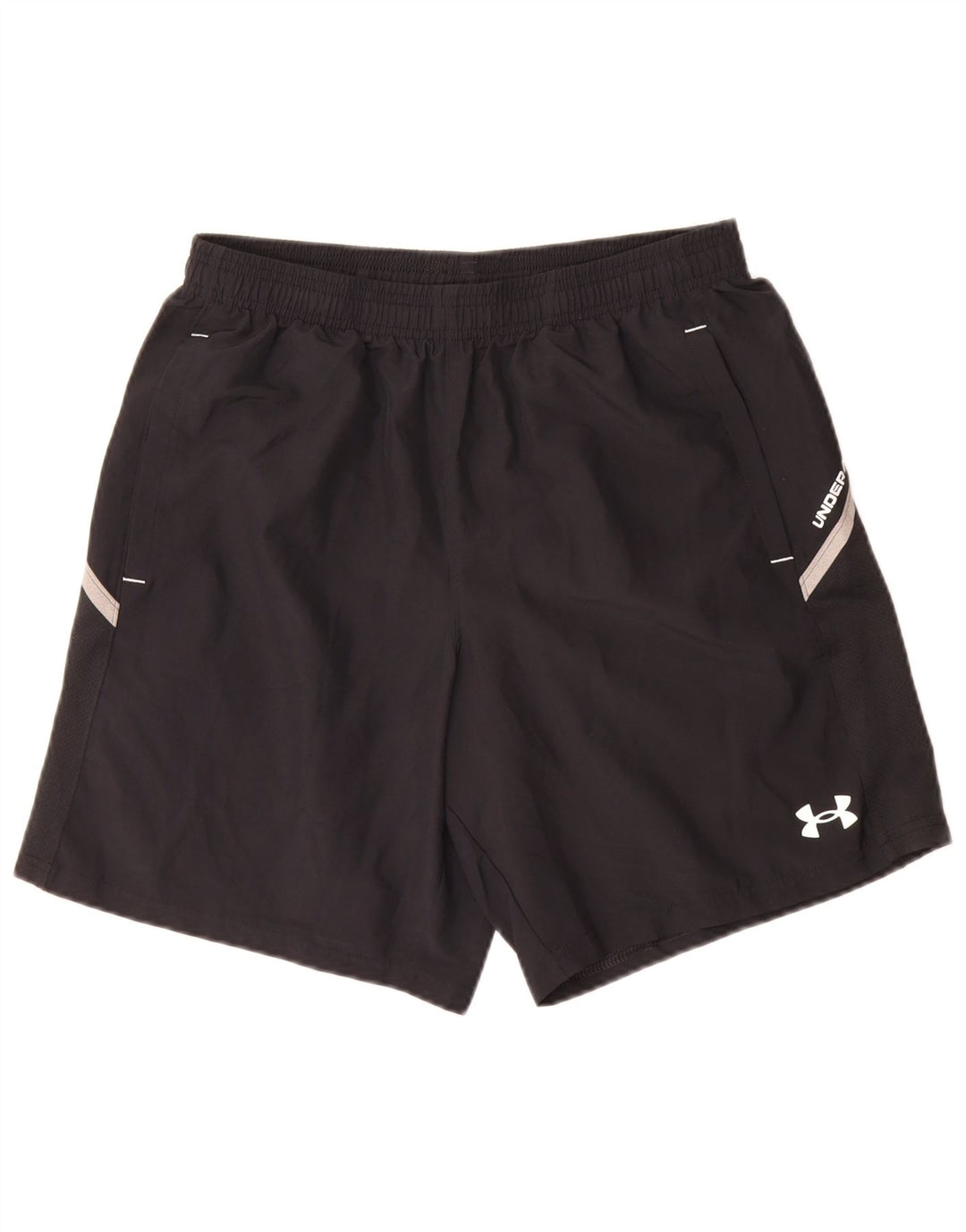 Pantaloni scurți sport Under Armour pentru bărbați, poliester mediu negru