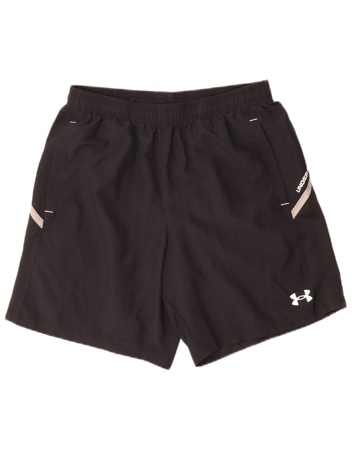 Pantaloni scurți sport Under Armour pentru bărbați, poliester mediu negru