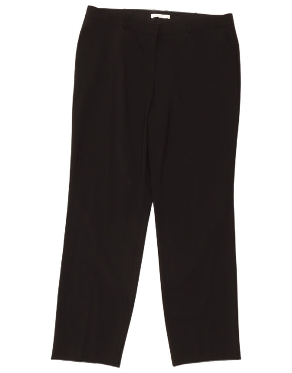Hugo Boss Womens Straight Suit Trousers W34 L30 Black